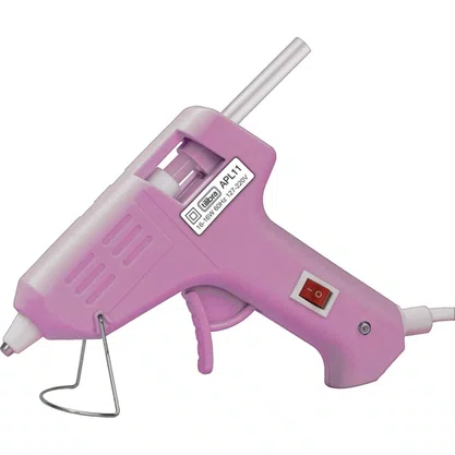 Pistola Cola Quente Fina APL 11 Rosa Tilibra