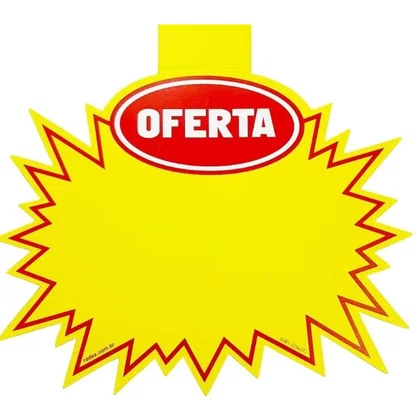 Placa de Oferta Splash 16x14cm c/ 10 un