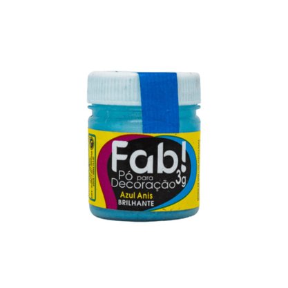 Pó Decoração Azul Anis 3g Fab!