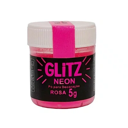 Pó Decoração Neon Rosa Glitz 5g