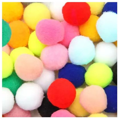 Pompom Bolinha 1cm Cores C/ 30un