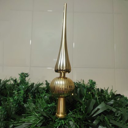 Ponteira de Árvore Dourado 28cm Neotrentina