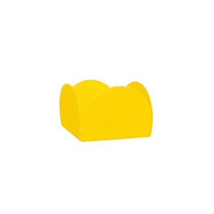 Porta Forminha Doces Pequena Amarela com 50 unidades Regina