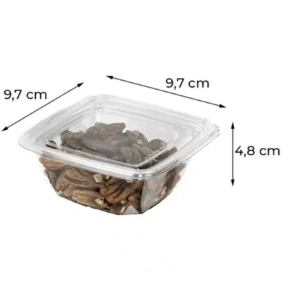 Pote Quadrado com Lacre 237ml com 10 Unidades G 762 Galvanotek