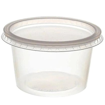 Pote Redondo com Tampa 250ml Danúbio (Pacote com 24 unidades)