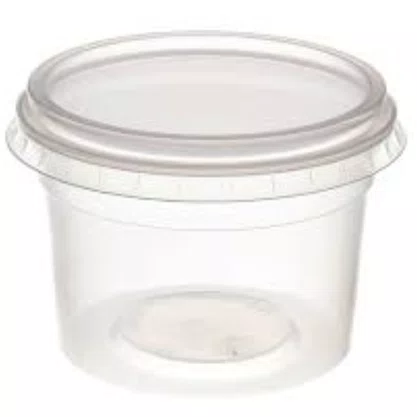 Pote Redondo com Tampa 395ml com 25 jgs Plaszon