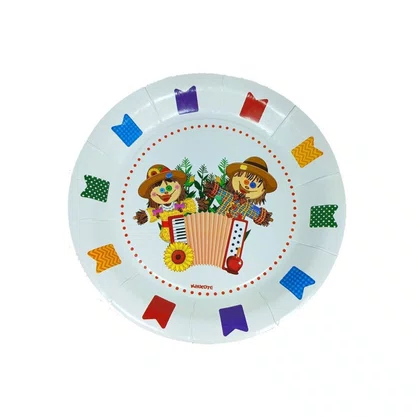 Prato De Papelão Pr18 Espantalhos Com 8 Unidades Kaixote