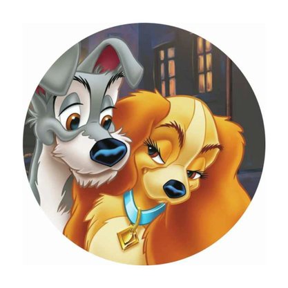 Prato Regina A Dama e o Vagabundo Pacote com 10 Unidades