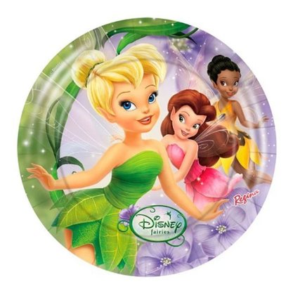 Prato Regina Fadas Pacote com 8 Unidades