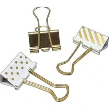 Prendedor de papel Dourado 28mm c/10 unidades Tilibra