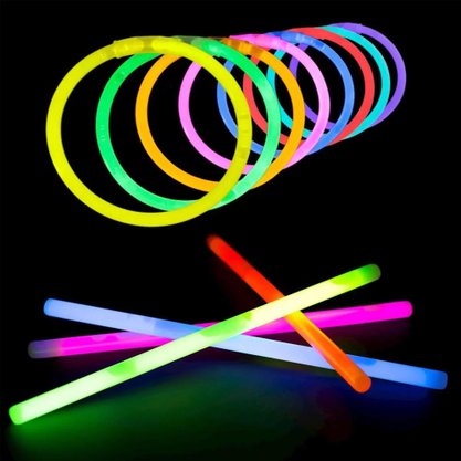 Pulseira Neon Com 100 Unidades CRG Festas