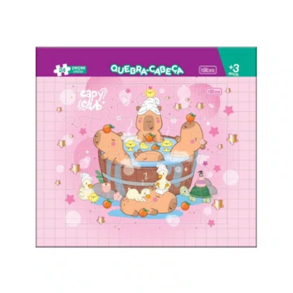 Quebra-Cabeça Capivara 24 Peças - Tilibra Capyclub