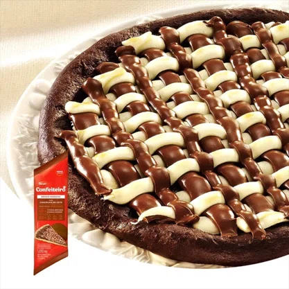 Recheio Forneável Chocolate Ao Leite 1,010Kg Confeiteiro Harald