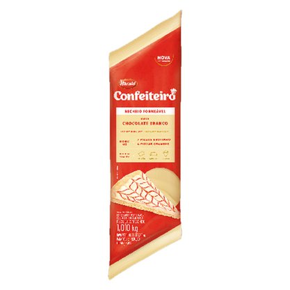Recheio Forneável Chocolate Branco 1,010Kg Confeiteiro Harald