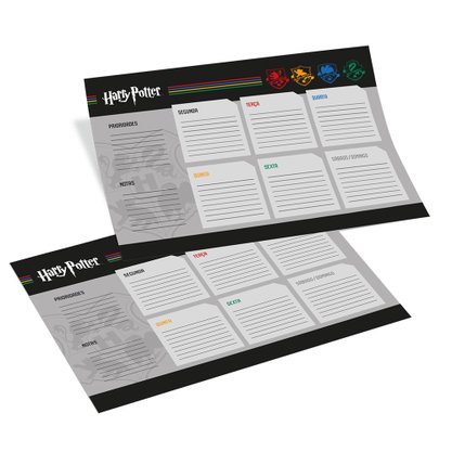Refil para Planner Semanal para Prancheta Harry Potter DAC