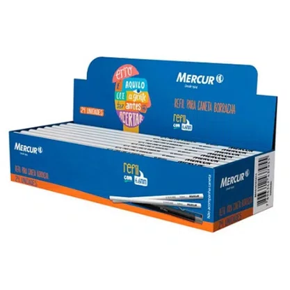 Refil para Caneta Borracha Mercur 6 mm Unidade