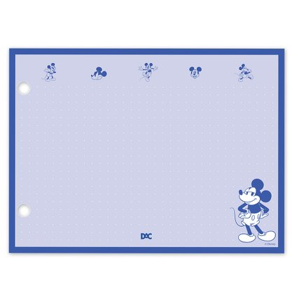 Refil para Mini Fichário 80fls Mickey DAC