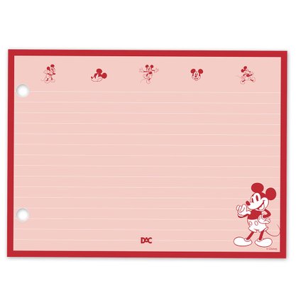 Refil para Mini Fichário 80fls Mickey DAC