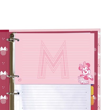 Refil para Mini Fichário 80fls Minnie DAC