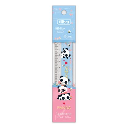 Régua Não Flexível 15cm Panda Tilibra