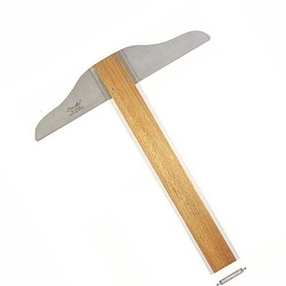 Régua T Madeira Com Base Acrílica 60 cm Trident