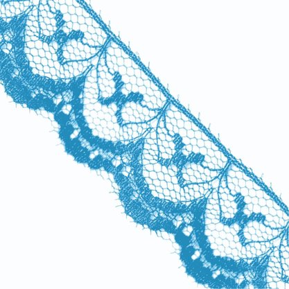 Renda Sintética Azul Claro 2cm Metro