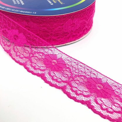 Renda Sintética Pink 2cm Metro
