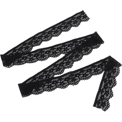 Renda Sintética Preta 1cm Metro