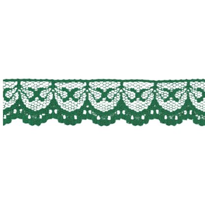 Renda Sintética Verde Bandeira 2cm Metro