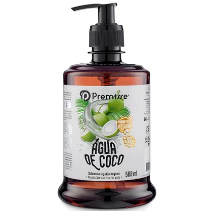Sabonete Liquido Vegano Água de Coco 500ml Premisse