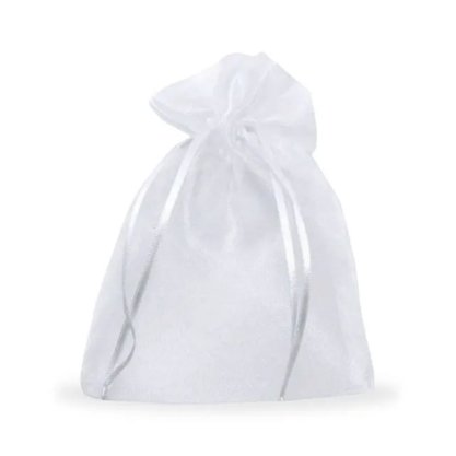 Saco Organza 14x20cm Branco C/ 10un Make +