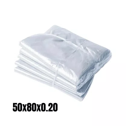Saco Plástico Virgem 50x80x0.20 por Kg