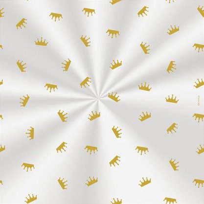 Saco Pp 10x14 Decorado Coroa Ouro Cromus C/ 100 Un
