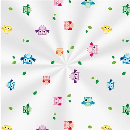 Saco Pp 10x14 Decorado Corujinhas Cromus C/ 100un