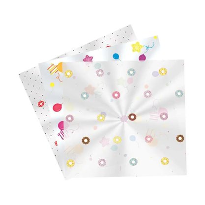 Saco Pp 11x19,5 Decorado Poa Branco Cromus C/ 100 Un