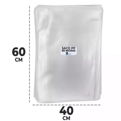 Saco PP Brilhoso 40x60 1kg