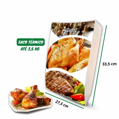 Saco Térmico P/ Assado 60x34cm Kambé C/ 100 Un