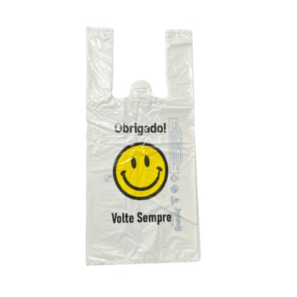 Sacola Plástica 30x40 Volte Sempre Smile C/ 1,4kg Libreplast