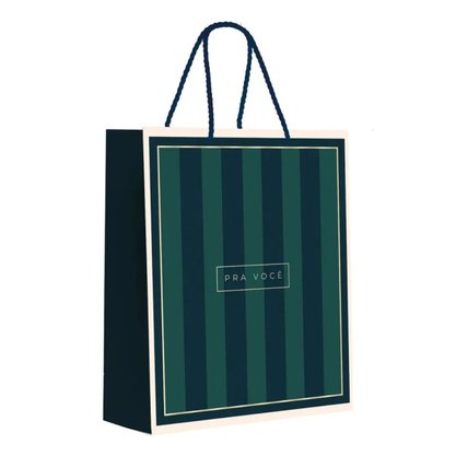 Sacola Presente Gde Diversas Estampas Linha Casual 32x26x13cm Unidade