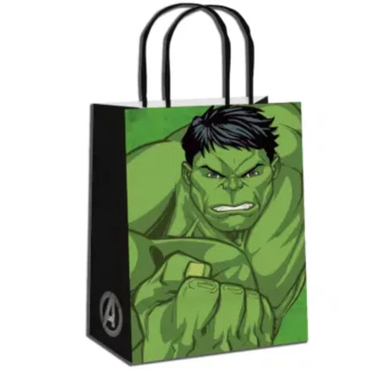 Sacola Presente Grande Marvel Personagens Sortidos 32x26,5x13cm Cromus