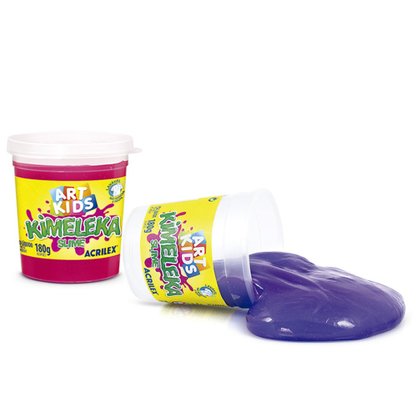 Slime Kimeleka 180g Vermelho ArtKids Acrilex