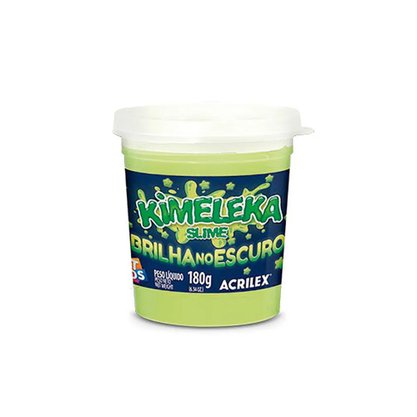 Slime Kimeleka Brilha No Escuro Acrilex