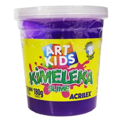Slime Kimeleka Metal Colors 180g Violeta ArtKids Acrilex