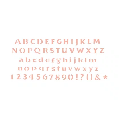 Stencil Alfabeto Ref 30002 1242 Acrilex