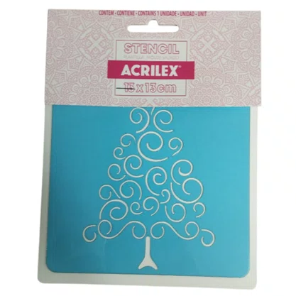 Stencil Árvore de Natal 2 1290 Unidade Acrilex