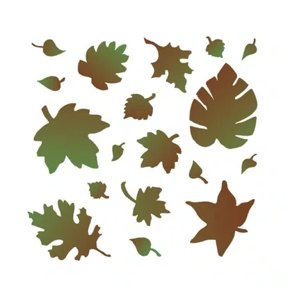 Stencil Folhas Ref 30001 1224 Acrilex