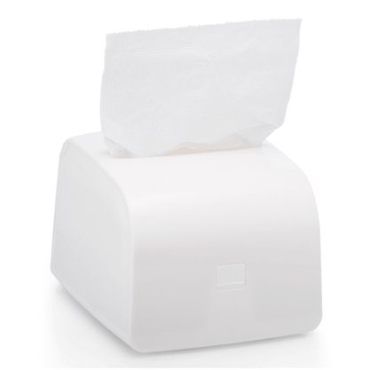 Suporte Guardanapo Tv Plástico Branco Interfolhado Cai Cai Premisse Um