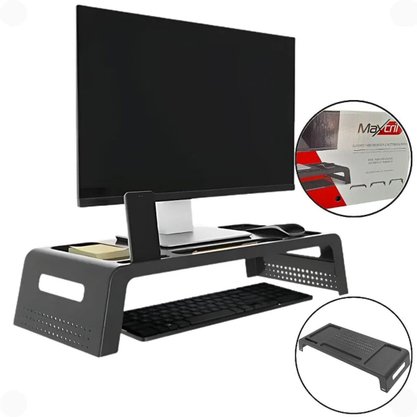 Suporte Para Monitor E Notebook Prime Preto Maxcril 10090012
