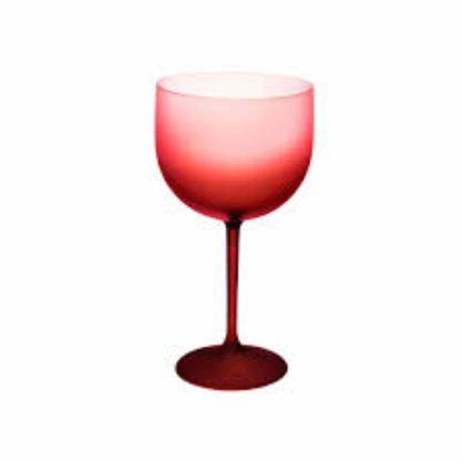 Taça Acrílica Gin Shelby Vermelha Degradê 500ml Neoplas
