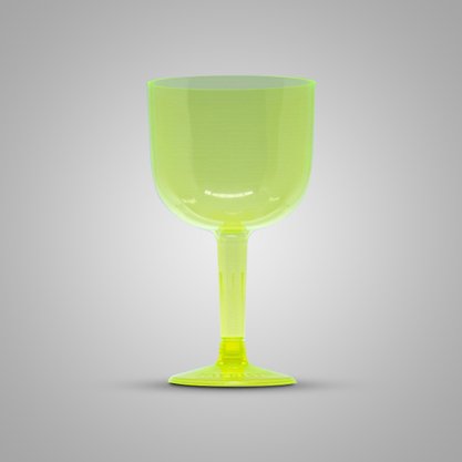 Taca Acrílica Gin Verde Neon 500ml Plastilânia